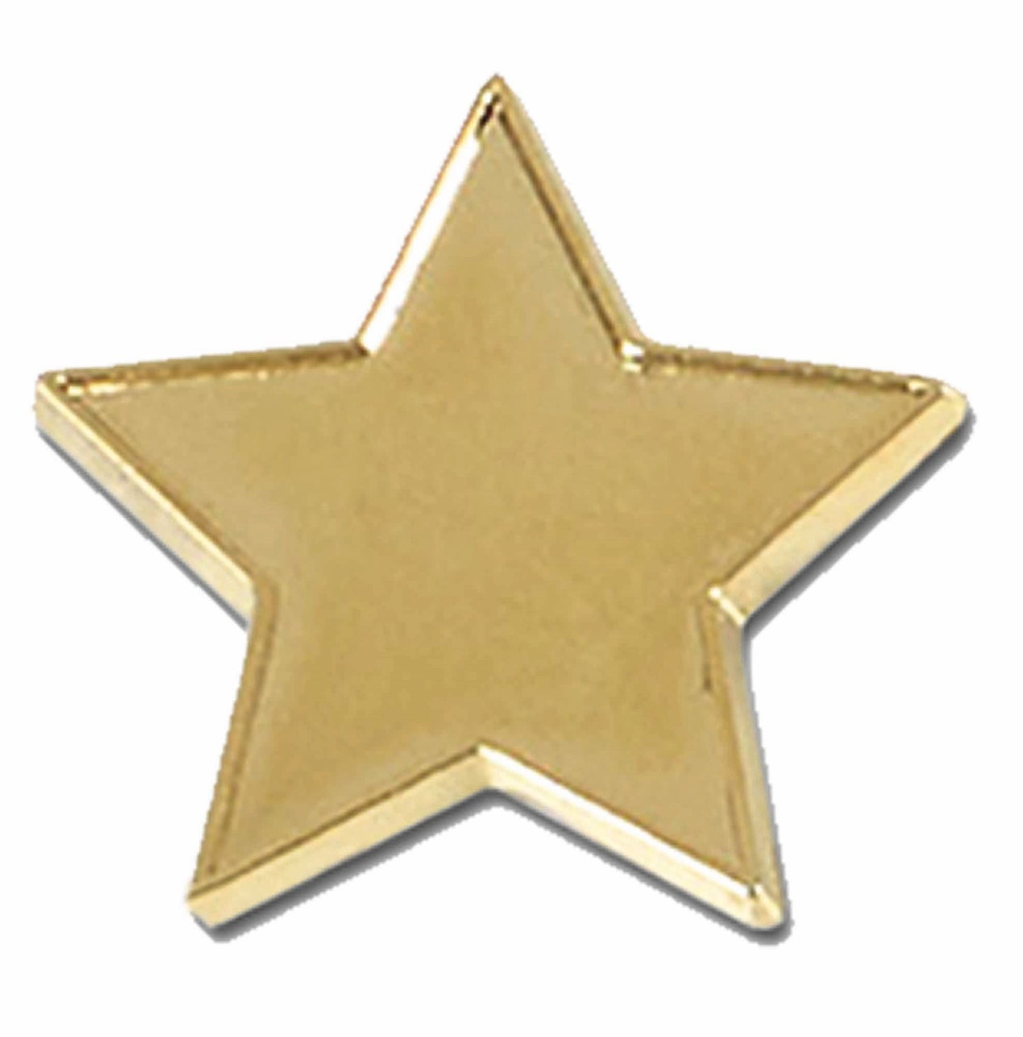 Gold 20mm Star Lapel Badge