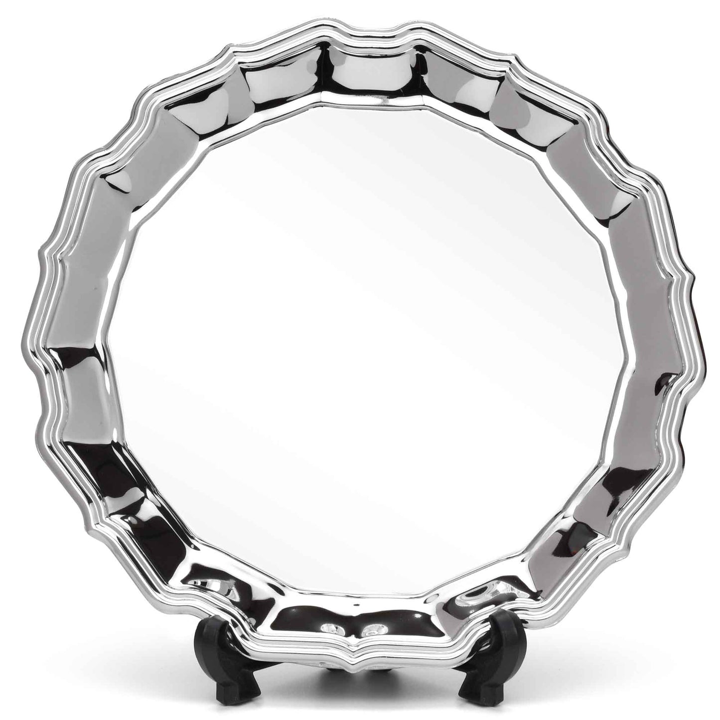 Chippendale Nickel Plated Silver Salver 15cm (6")