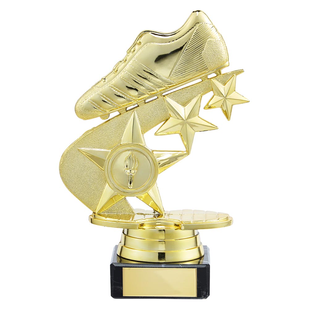 Champions Football Boot Trophy Gold