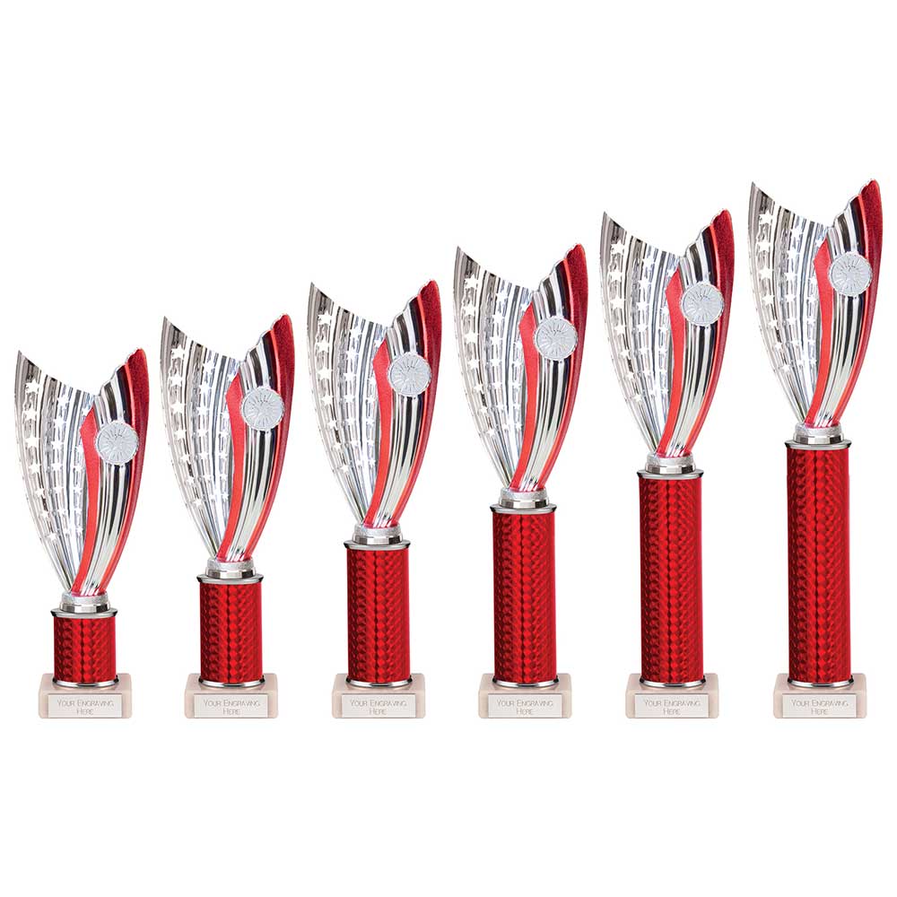 Glamstar Plastic Trophy Red