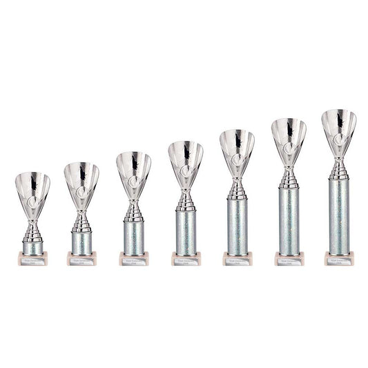 Rising Stars Plastic Trophy Silver