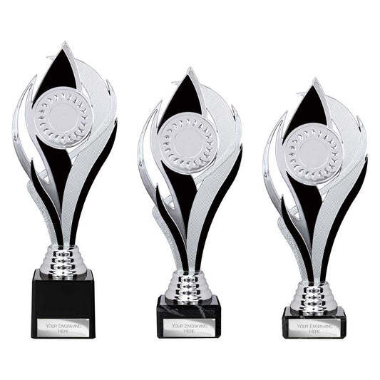 Volcano Trophy Silver & Black
