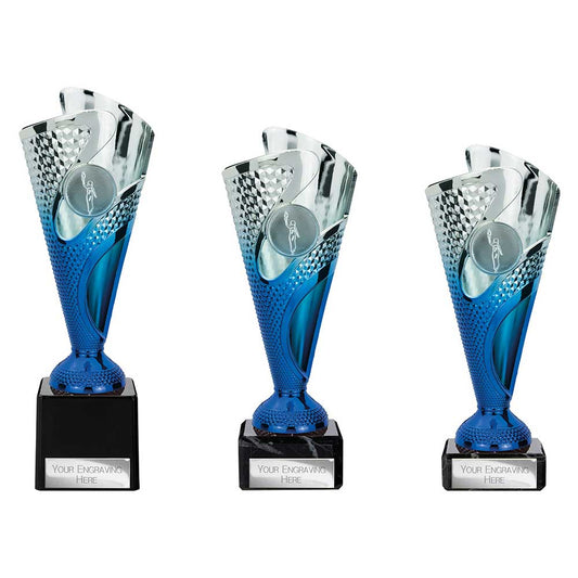 Rodeo Trophy Silver & Blue