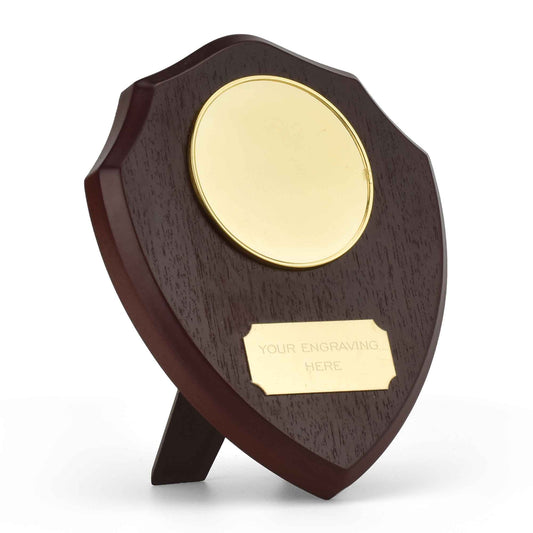 Traditional Triumph Custom Logo Wood Shield 12.5cm (5")