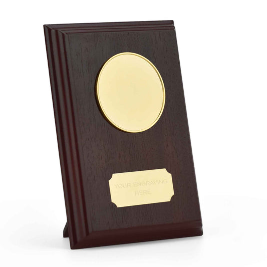 Traditional Prize Custom Logo Wood Shield 15cm (6")